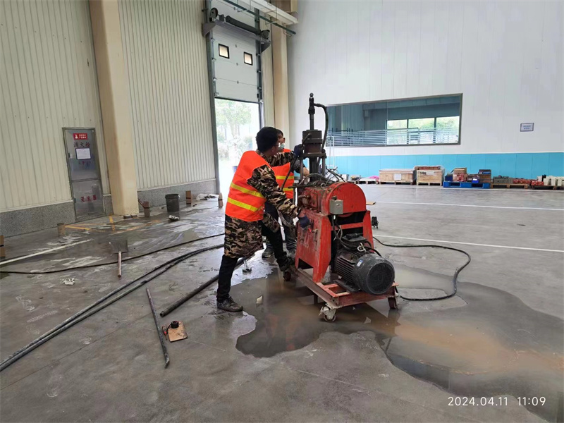 武都厂房地面下沉塌陷注浆加固施工